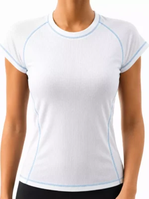 T-Shirt_White_L Дамска спортна тениска BARS – COOLMAX